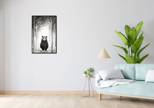 Plakat 53x81cm Ciekawski Miś na Arena.pl