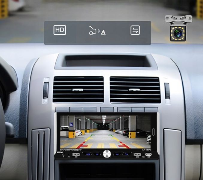 RADIO SAMOCHODOWE 1 DIN BEZPRZEWODOWY CARPLAY ANDROID AUTO MIRROR LINK zdjęcie 5
