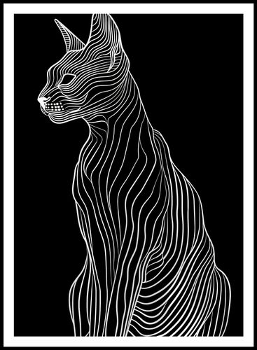 Plakat 67,5x95cm Minimalny Kontur na Arena.pl