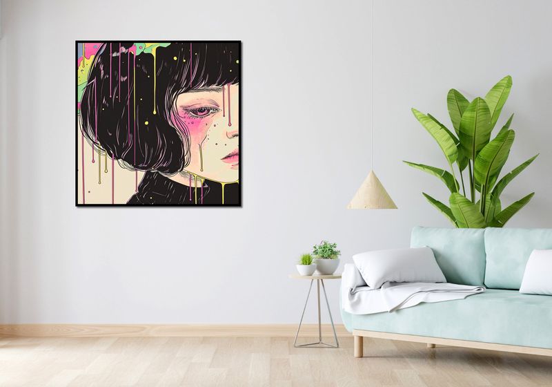 Plakat 100x100cm Strugi Kolorów zdjęcie 4