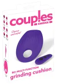 couples choice poduszka wibrująca rc z pierścieniem, silikon, 15cm