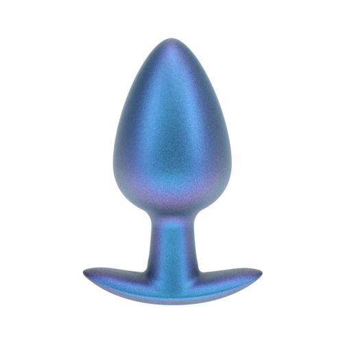 smooth silicone anal plug - large - 3.5" / 8,9 cm - metallic blue na Arena.pl