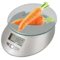 Elektroniczna waga kuchenna szklana 5 kg z zegarem dla wygody codziennego gotowania