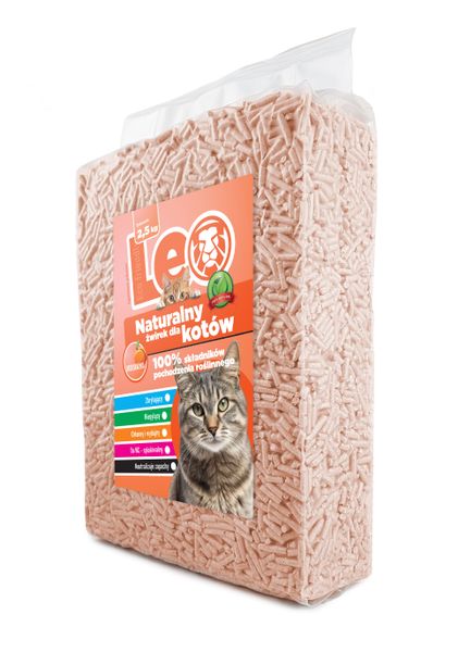 Żwirek do kuwety dla kotów Leo Brzoskwiniowy Tofu Deluxe zdjęcie 2