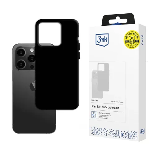 Etui 3mk Matt Case na iPhone 15 Pro - czarne na Arena.pl