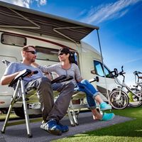 DYWAN DO NAMIOTU NAMIOTOWY DUŻY OGRODOWY PLANDEKA KEMPINGOWA 2x2M + TORBA