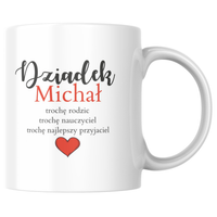 Prezent na dzień Dziadka Kubek z personalizowanym imieniem