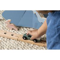 ZESTAW DREWNIANY TOR DINOZAURY