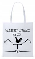 Dla Spawacza Prezent Torba Eco Biała Shopper Z Nadrukiem Ze Zdjęciem