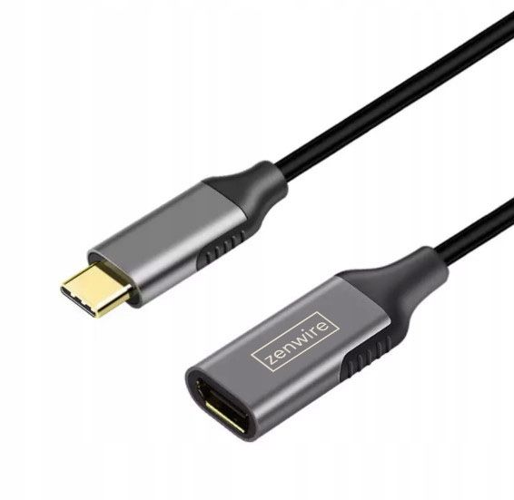 Kabel USB-C DisplayPort 1.2 Żeński Adapter 4K 60HZ Full HD Przewód MHL 1m zdjęcie 5