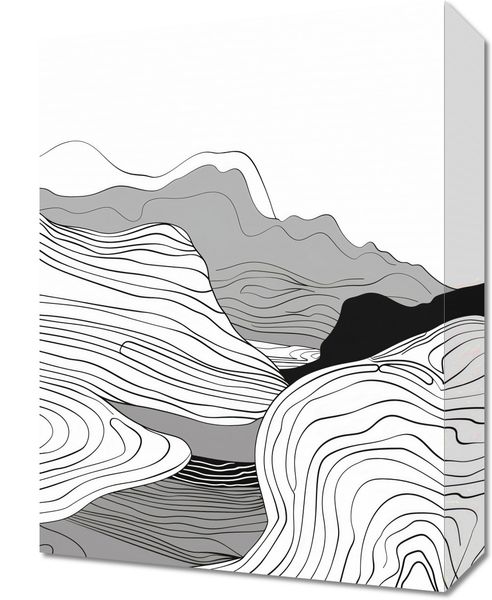 Obraz 30x40cm Geometryczne Wzniesienia zdjęcie 1