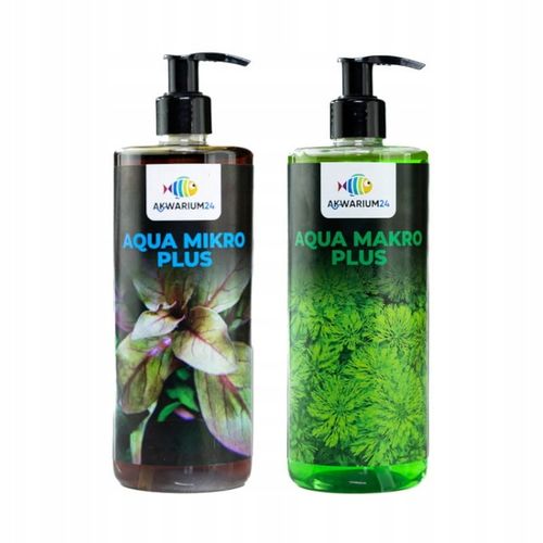 Nawóz dla Roślin 2x500ml Mikro Makro Zestaw Nawozów do Akwarium Aqua na Arena.pl