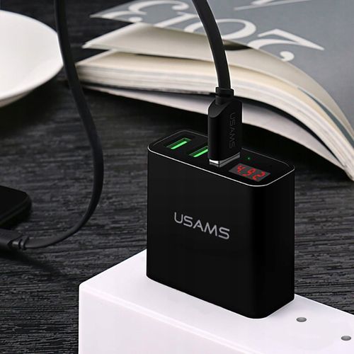 Inteligentna ładowarka USAMS LCD 3xUSB 15W 3A na Arena.pl