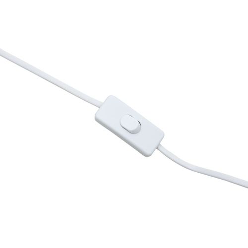 Lampa podłogowa wiklina biała 61cm E27 VidaXL na Arena.pl