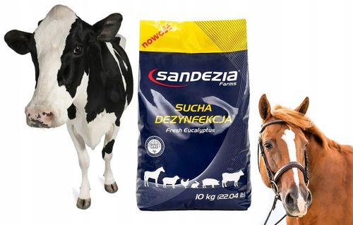 Sandezia sucha dezynfekcja 10kg BIOASEKURACJA trzoda/drób/konie/bydło/ na Arena.pl