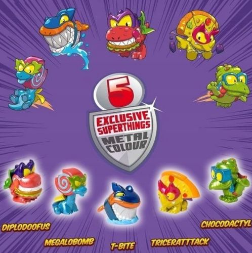 SUPER ZINGS Things Tin Dino Destroyers Puszka Metalowa 5 Figurek na Arena.pl