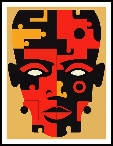 Plakat 60x80cm Puzzle Tożsamości zdjęcie 3