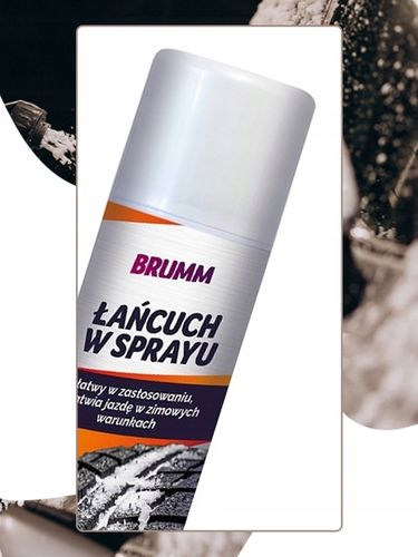ŁAŃCUCH W SPRAYU BRUMM NA ŚNIEG ZIMA 200 ml na Arena.pl
