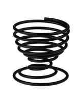 Podstawka kieliszek na jajko gotowane metalowa czarny matowy