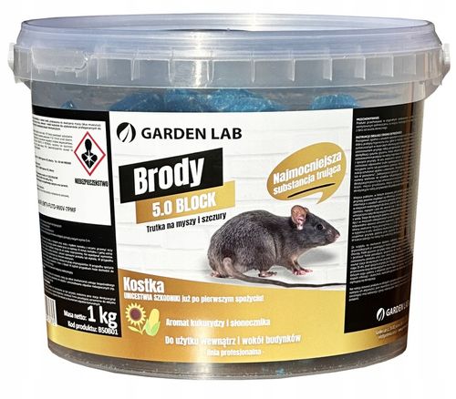 KOSTKA TRUTKA NA MYSZY SZCZURY - BRODY 5.0 BLOCK - 1 kg na Arena.pl