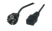 POS AC cable C19[16A]-CEE7/7-LS04,prosty[16A] H05VV-F3G1,5 L=1500 black