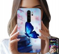 ETUI DO XIAOMI NOTE 8 PRO - NIEBIESKI MOTYLEK, MOTYL, DAMSKIE WZORY