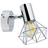 Kinkiet LAMPA ścienna XARA 54802-1 Globo druciana OPRAWA regulowana drut chrom