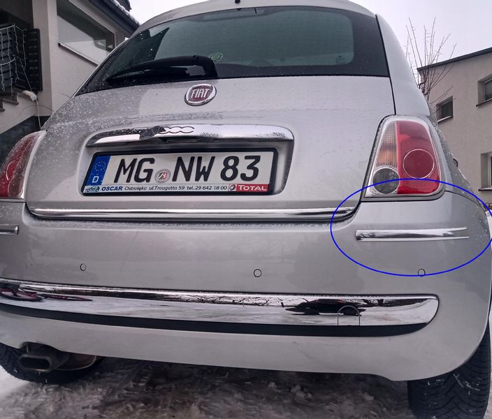 Geely - Komplet listew chrom zderzak chromowane Listwy ochronne błotnik zdjęcie 8