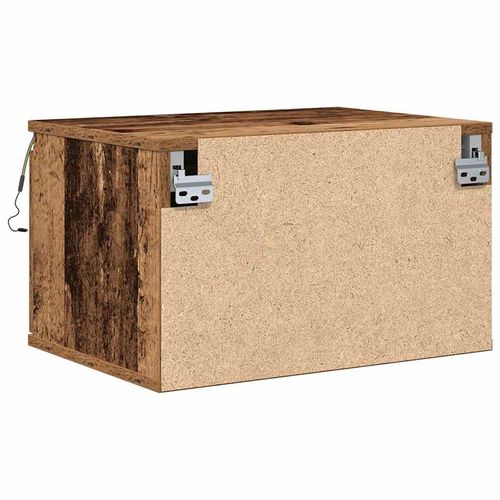 Ścienny stolik nocny z szufladą Stare drewno 50 x 36 x 30 cm na Arena.pl