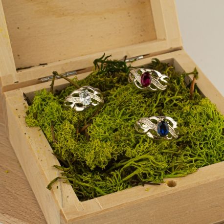 SREBRNY PIERŚCIONEK AŻUROWY Z CYRKONIAMI SREBRO PRÓBY 925 zdjęcie 7