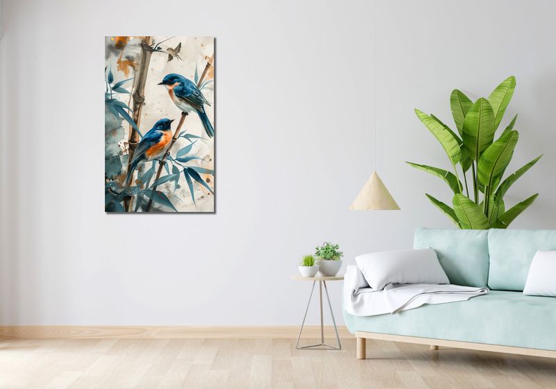 Obraz 60x100cm Trzy Ptaki zdjęcie 2