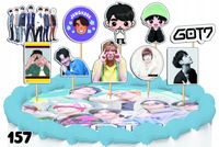TOPPERY NA TORT OZDOBNE DEKORACJA ZESTAW - GOT7 KPOP POP 10szt.