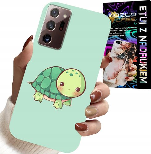 ETUI DO SAMSUNG NOTE 20 ULTRA - SŁODKIE ŻÓŁWKI WZORY DLA DZIECI + FOLIA na Arena.pl