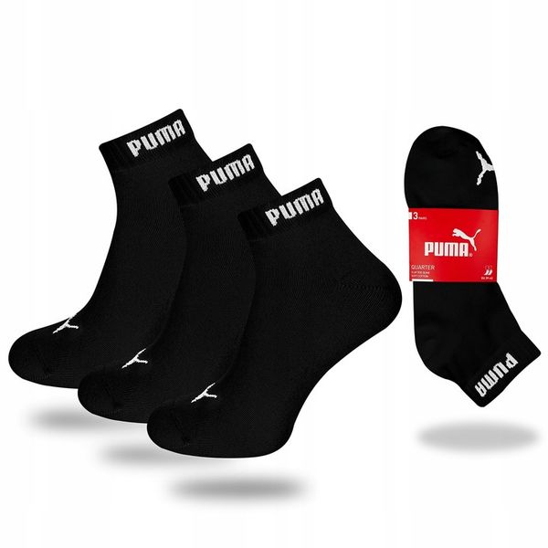 SKARPETY PUMA BASIC QUARTER BAWEŁNIANE 3 PARY r. 39-42 zdjęcie 1