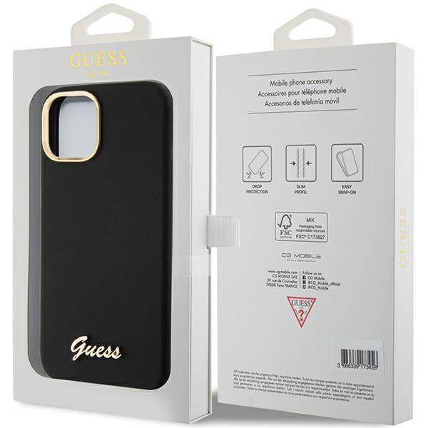 Etui Guess do iPhone 15, iPhone 14, iPhone 13, Czarny zdjęcie 8