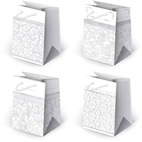 torebki ozdobne 10szt. t-5l set 18 białe grafika 10 x 16 x 6 cm