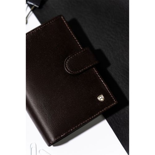 stylowy portfel męski skórzany z rfid na zatrzask - rovicky na Arena.pl