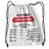 Plecak Sportowy Szkolny Youtubera Worek Torba Z Nadrukiem Ze Zdjęciem