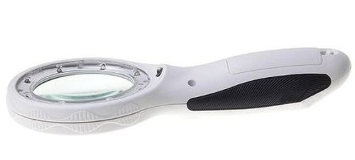 LUPA CZYTANIA SZKŁO POWIĘKSZAJĄCE 4X RĘCZNA 8 DIOD LED ZWY na Arena.pl