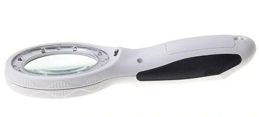 LUPA CZYTANIA SZKŁO POWIĘKSZAJĄCE 4X RĘCZNA 8 DIOD LED ZWY zdjęcie 2