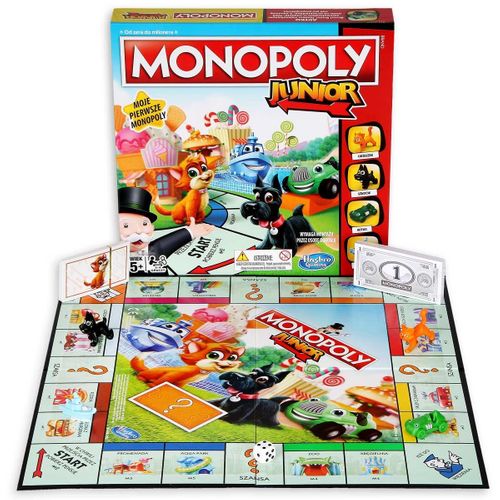 MONOPOLY JUNIOR GRA EKONOMICZNA HASBRO A6984 PL na Arena.pl