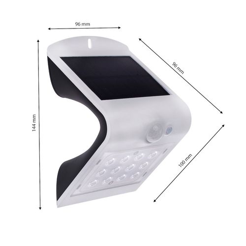Kinkiet Solarny Butterfly 1,5W Biały na Arena.pl