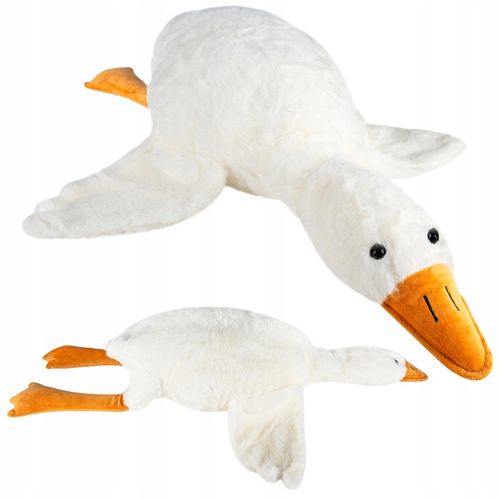 MASKOTKA PODUSZKA PLUSZAK GĘŚ PLUSZOWA XXL 90cm na Arena.pl