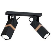 Spot LAMPA skandynawska VIDAR MLP5401 Milagro sufitowa OPRAWA metalowe reflektorki prostokątne czarne