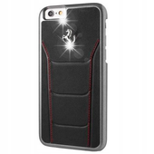 Etui Ferrari GT 458 na iPhone 6 / iPhone 6S - czarno-czerwone