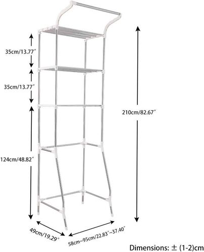 3-poziomowy regał półka nad pralkę regulowany na Arena.pl