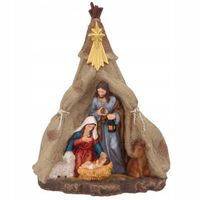 Szopka Bożonarodzeniowa Święta Rodzina Figurka Dekoracyjna 21,5 cm