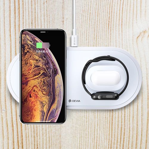 Ładowarka indukcyjna Devia Smart 3w1 biała 18W na Arena.pl