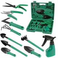 ZESTAW NARZĘDZI OGRODNICZYCH 10szt WALIZKA OGRÓD