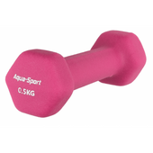 AQUA-SPORT HANTELKI POWERSTRECH DUMBBELL 0,5kg PINK